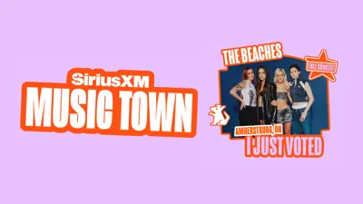 SiriusXM Music Town free concert by The Beaches. Vote Amherstburg, Ontario today with an image of the four person band