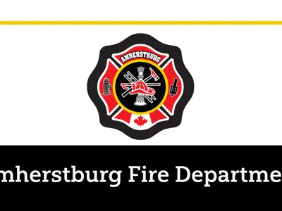 Amherstburg Fire Department with the department logo on a white background