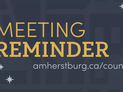 Meeting Reminder, amherstburg.ca/council