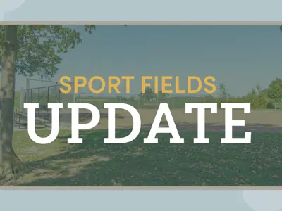 Sport Fields updates with an image of a baseball diamond and tree in the background