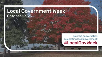 Local Government Week October 19-25. Join the conversation at #LocalGovWeek