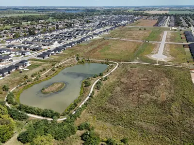 Drone view of Kingsbridge natural area