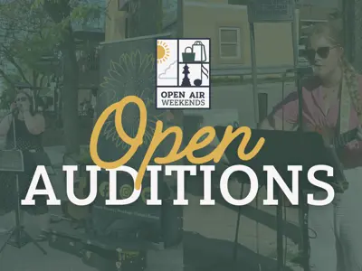 Open Air Weekends Open Auditions with singers in the background