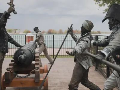 Provincial Marine Monument located in King's Navy Yard Park