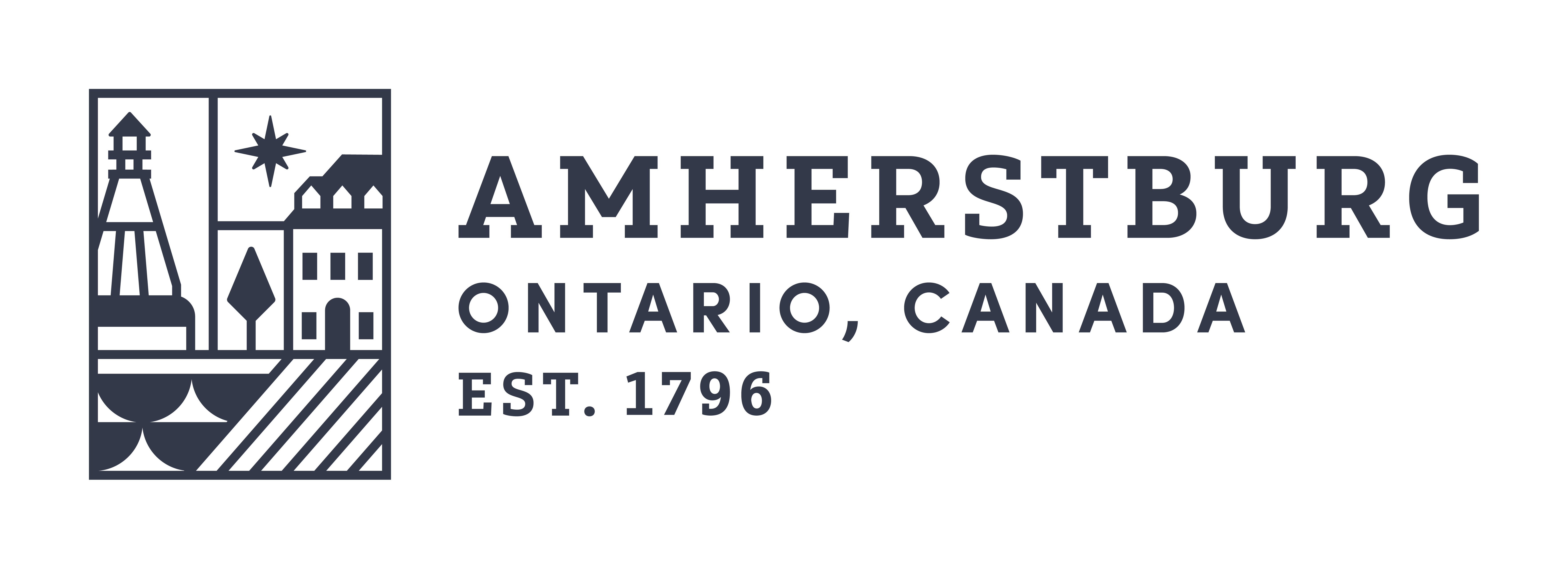Town of Amherstburg horizontal logo featuring the logo mark