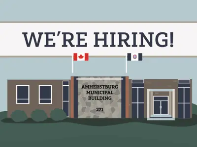 We're hiring with an image of Town Hall